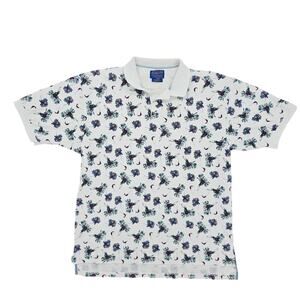 Vintage 90's Pendleton Men's Fishing Polo Shirt White XL